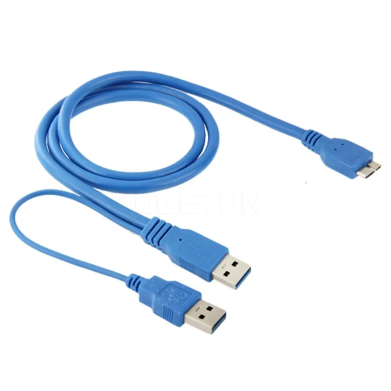 Двойной Кабель USB 3 0 A к Micro-B Y для корпуса HDD компьютерный кабель длина соединителя