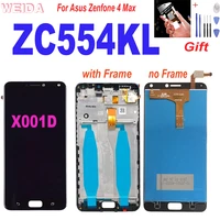 original 5 5 for asus zenfone 4 max zc554kl lcd display touch screen digitizer assembly replacement for asus zc554kl x001d lcd