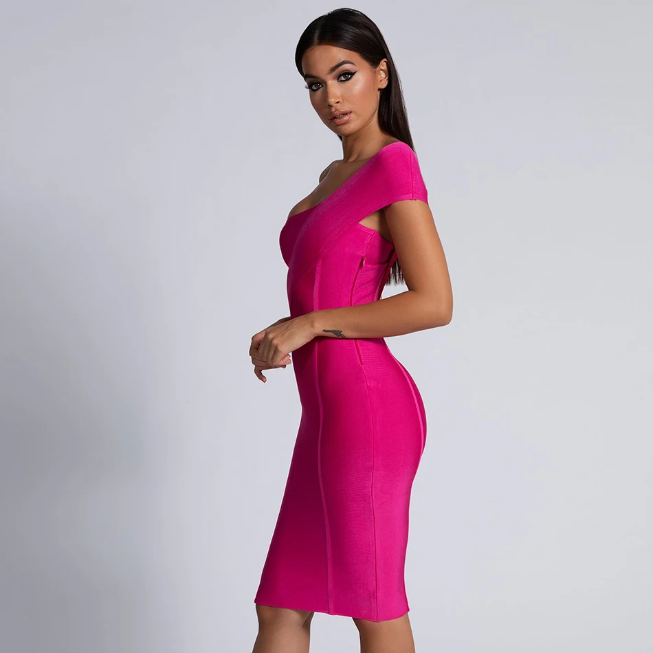 Облегающее Бандажное платье для женщин Vestidos Verano летнее сексуальное элегантное
