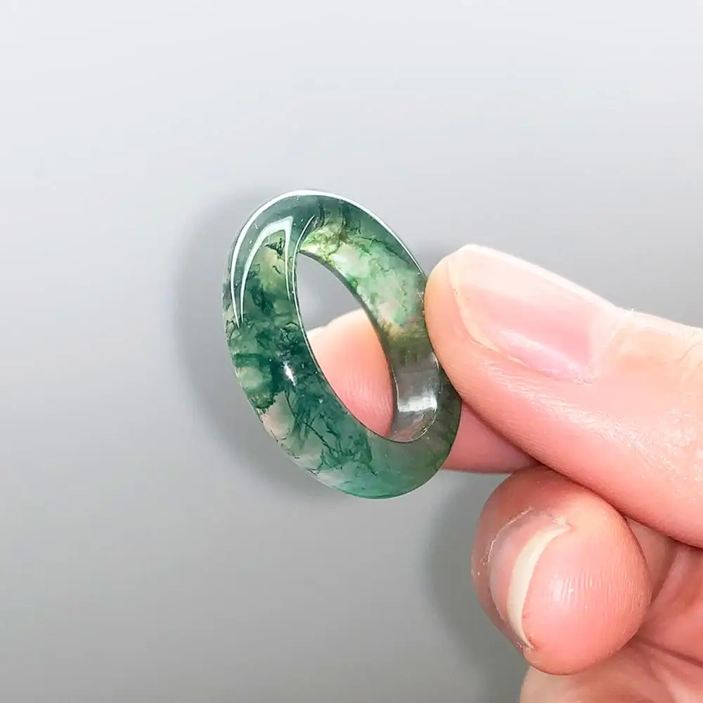 

Momiji Real Natural Stone Ring for Women Man Opal Tigereye Malachite Grey Agate Charm Jewelry Gift High Quality Ring Wholesale