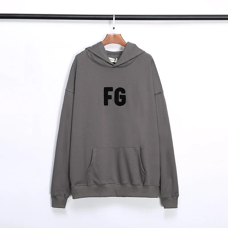 

Men's wear Season 6 chest towel embroidery FG 'Fugui cotton loop Hoodie