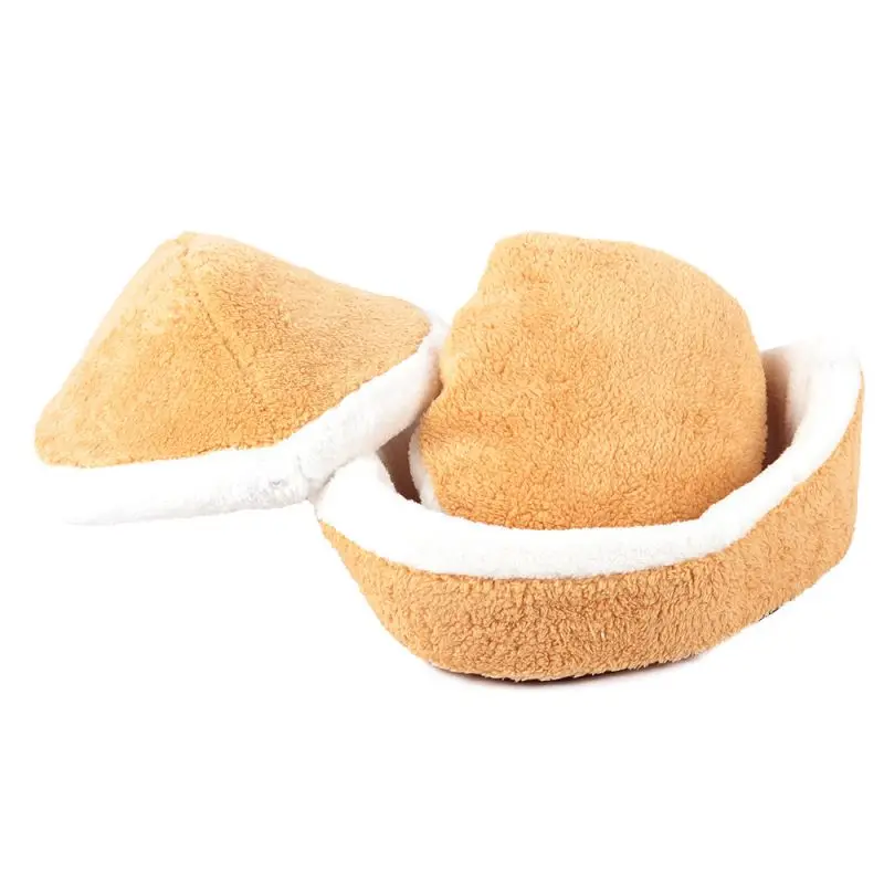 Cat Bed Hamburger Windproof Disassembly Pet Puppy Nest Hidden Shell Burger Bun For Winter Supplies Cats | Дом и сад