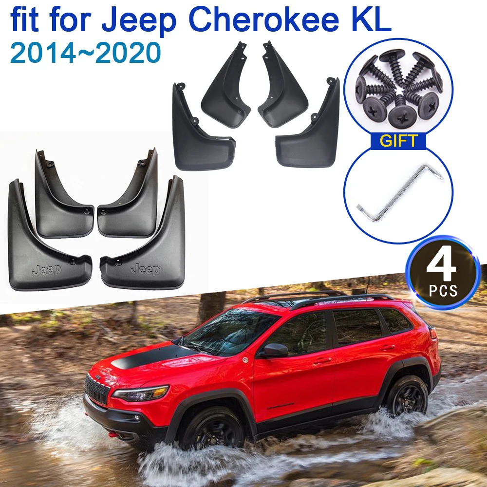 Для Jeep Cherokee KL 2014 ~ 2020 5-го поколения автомобильный брызговик 4x аксессуары для
