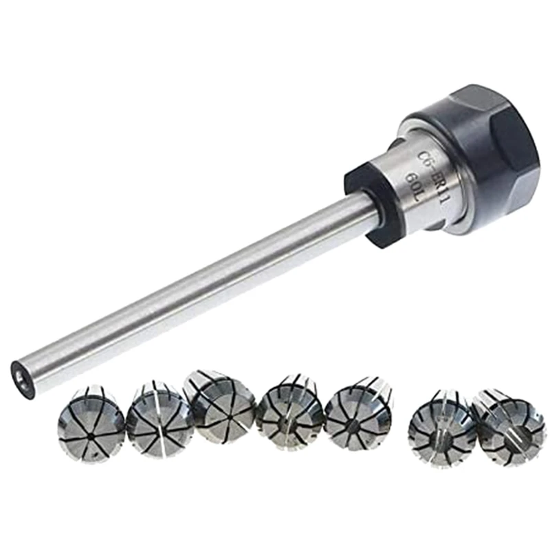 1Set ER11 C6 ER11M 60L Extension Rod Bar Straight Shank with Collet ER11A Nut | Автомобили и мотоциклы