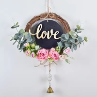 diy creative artificial wreath wall accessories wedding banquet decor american garden door knocker ornaments supplies new