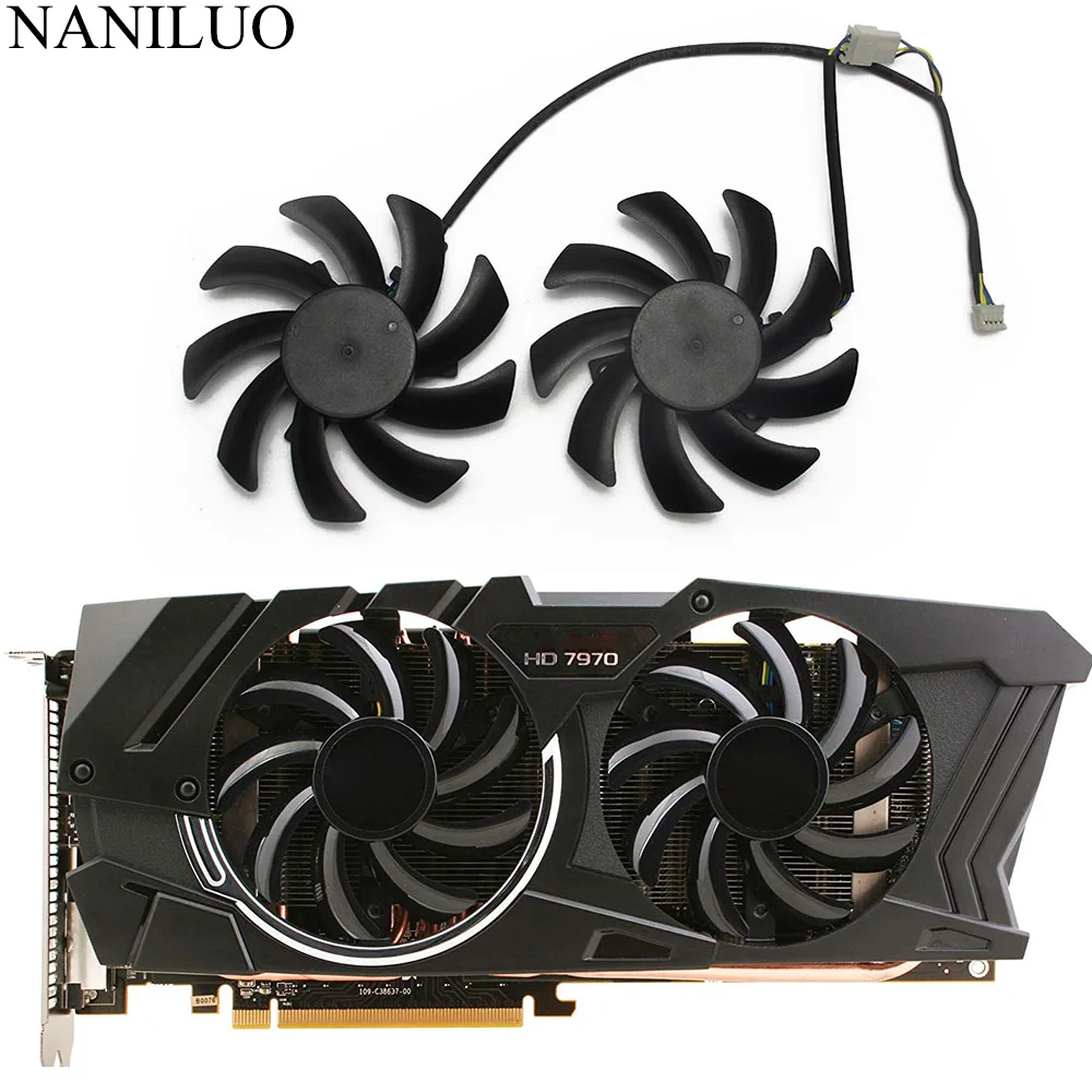2 шт./лот 85 мм FDC10H12S9-C HD 6850 6970 7870 для Sapphire HD6850 HD6970 HD7870 HD7950 HD7970 охлаждение видеокарты