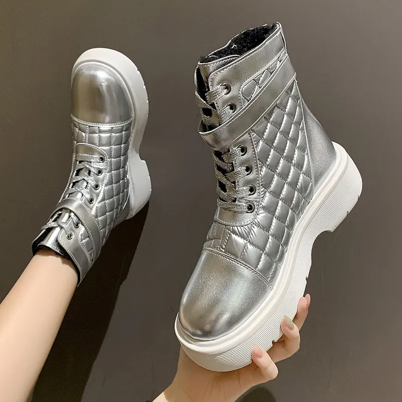 

Short Boots Women's 2021 New Winter Velvet Shoes Joker Flat Martin Boots Low Heel