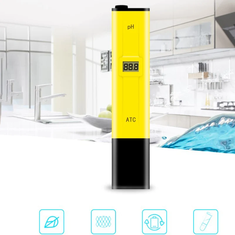 PH метр 0 01 Высокоточный тестер качества воды диапазон измерений для бассейна |