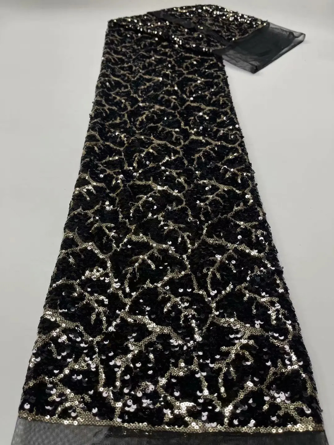 

African Net Lace Fabric 2021 High Quality Elegant Nigerian Wedding Lace Fabrics Stones French Tulle Lace Material For Sewing