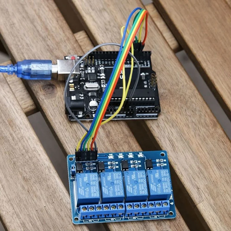 SHGO горячей триггерный релейный модуль 4 канала DC 5V с анод для Arduino UNO R3 Мега 2560
