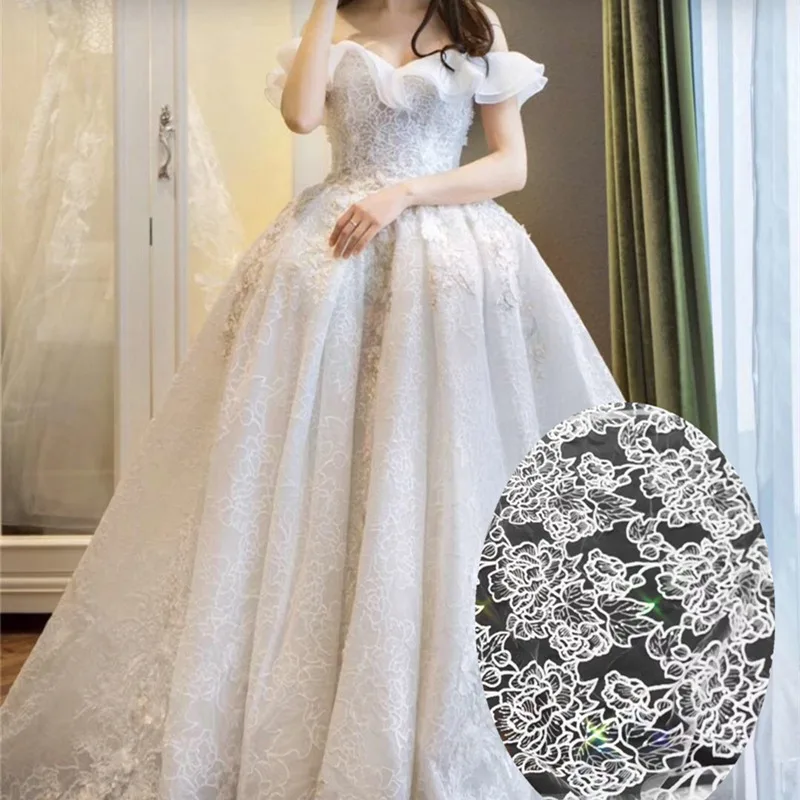 

Nigeria Mesh Lace Fabric 2021 High Quality French Sequin Embroidery Tulle Lace Fabric Latest African Net Laces Wedding