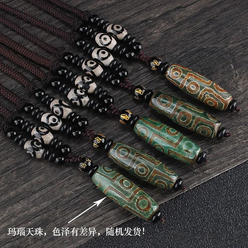 8 глаз S1.6 * 4. 2 см 5 цветов Evae peace Nature stons Dzi Beads этническое винтажное ожерелье с Буддой