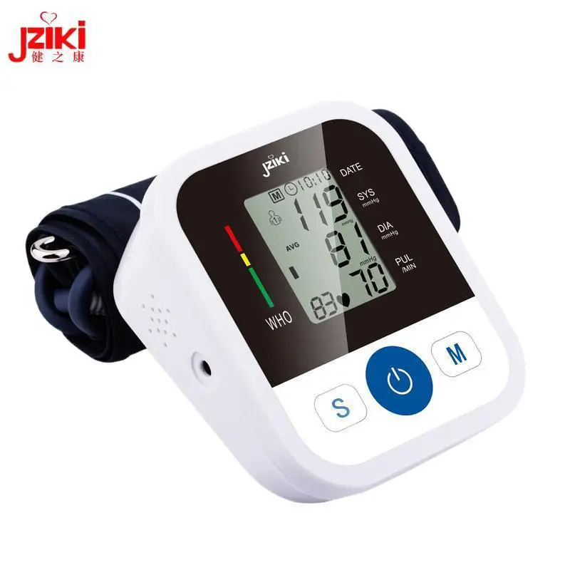 

JZIKI Digital Upper Arm Blood Pressure Monitors tonometer Portable health care bp Blood Pressure Monitor meters sphygmomanometer