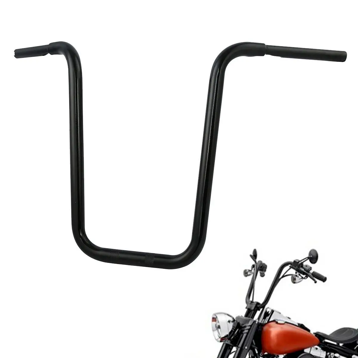 

Motorcycle 1 1/4" Fat 18" Rise Handlebar For Harley Softail Slim FLSL Street Bob FXBB Fat Boy FLFB Low Rider FXLR 2018-2019 FLSB