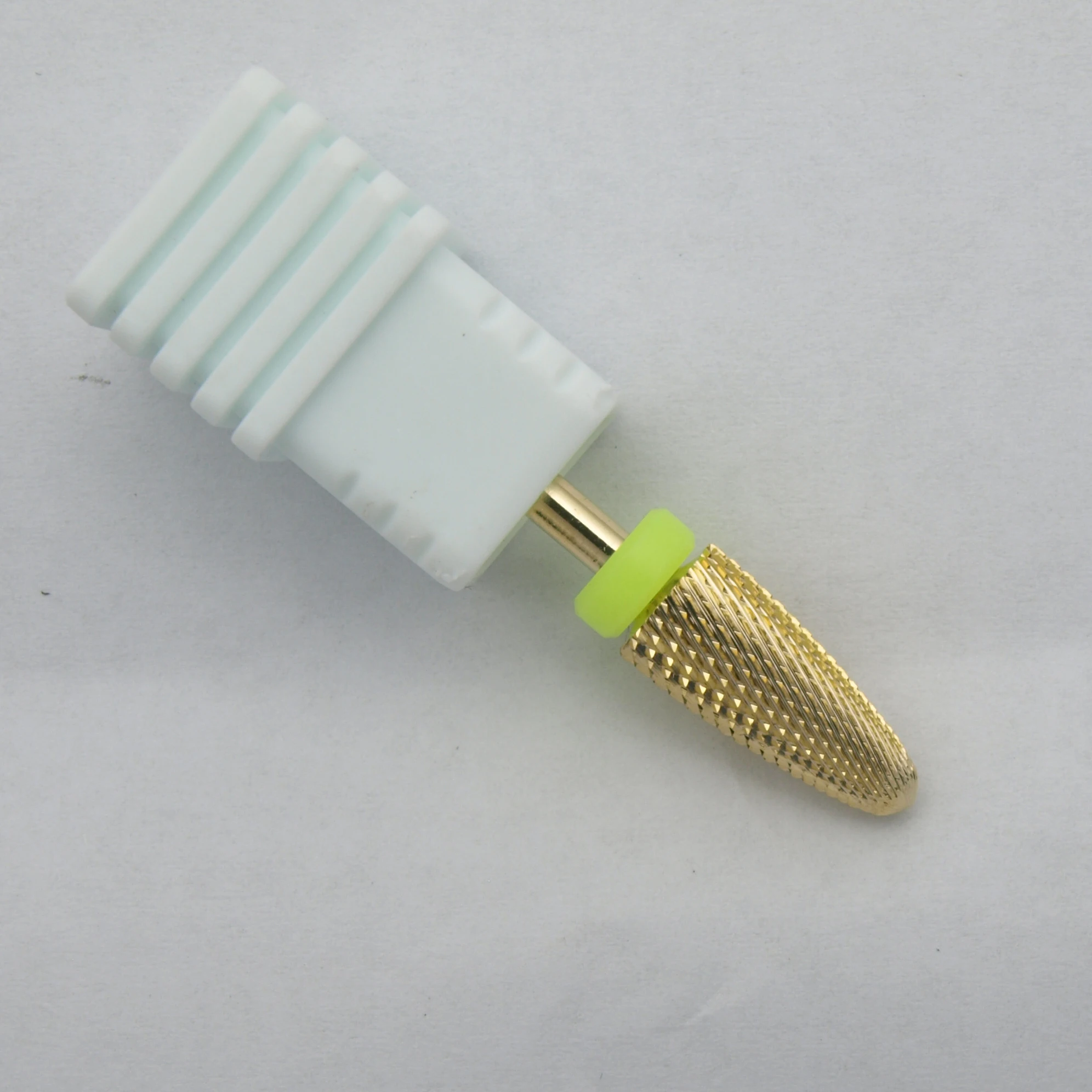 Easy Nail  1pcs Gold Coated Safety Cutter Carbide Nail Art Drill Bit For Electric Manicure Machine Accessories Tools