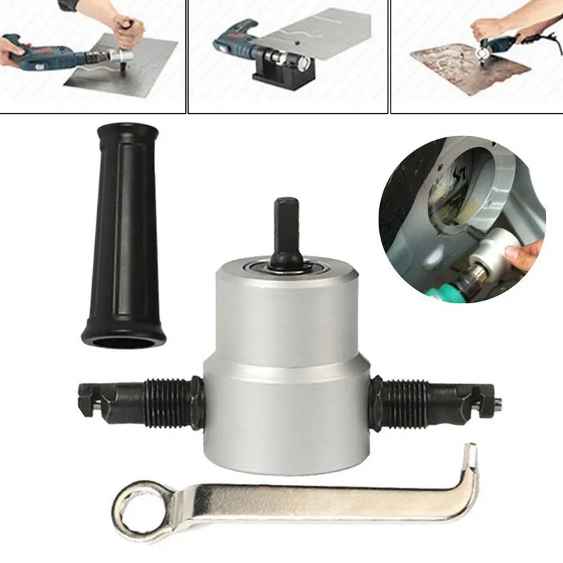 Металлический Ниблер резак с двойной головкой для листового металла отверстий