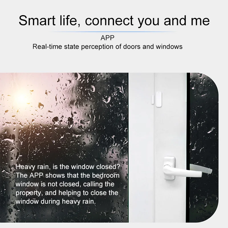 

Smart Door Window Sensor 2.4GHz WiFi Alarm Home Security Detector Phone Monitor GK99