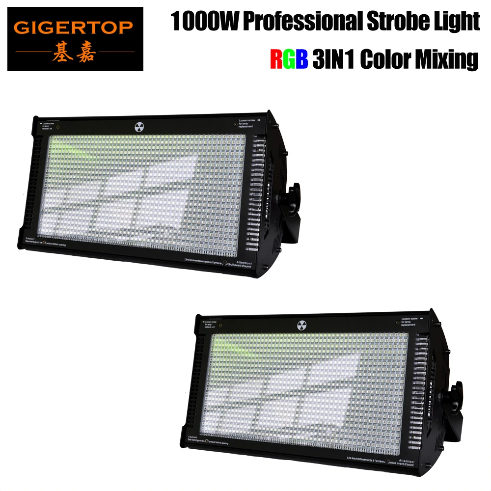 2 шт. 1000 Вт 800 RGB LED Стробоскоп для dj Light Flash f disco party KTV stage club show стеклянная крышка