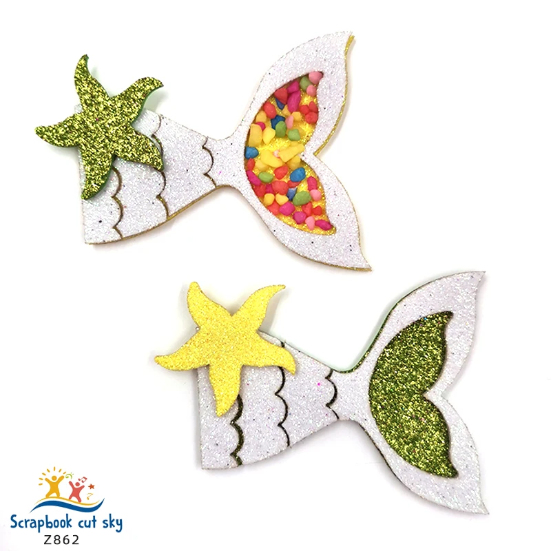 

Хвосты русалки DIY Z862 Muyu деревянная форма для скрапбукинга пресс-формы подходит для общего рынка машин