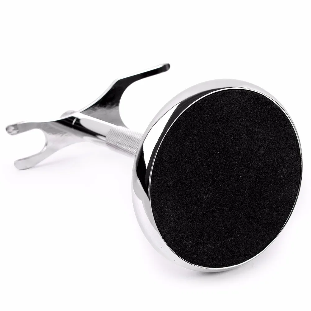 

QSHAVE Men Razor Holder Stainless Steel Shaving Brush Stand Safety Razor It Razor Holder 15cm Razor Rack & Brush not including