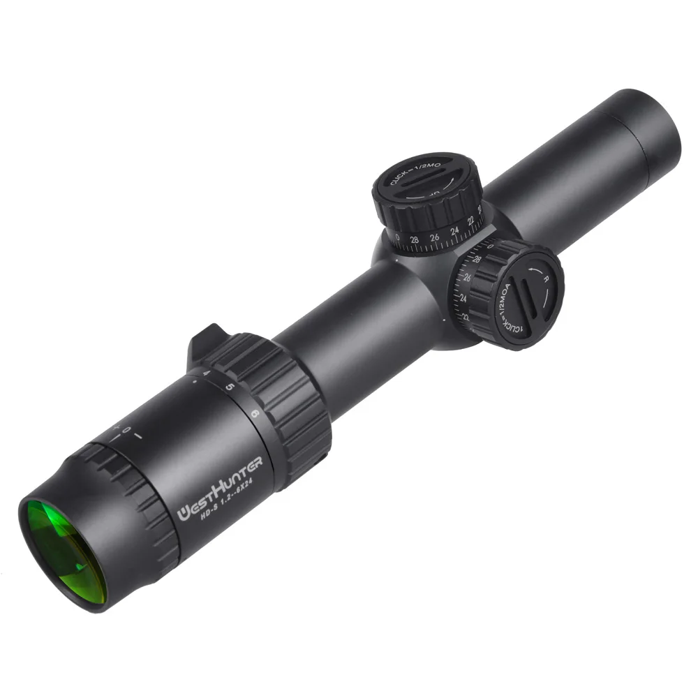 Охотничий компактный прицел WestHunter HD-S 1 2-6X24 тактический Mil Dot оптическая винтовка