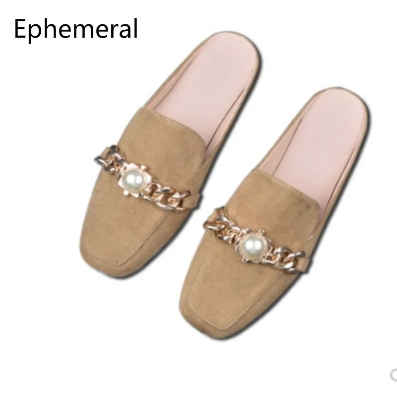 Женские туфли без задника 2018 Новое поступление тапочки с бантом В наличии