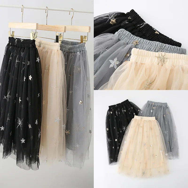 Детская плиссированная юбка с блестками на возраст 8 16 лет|Юбки| |