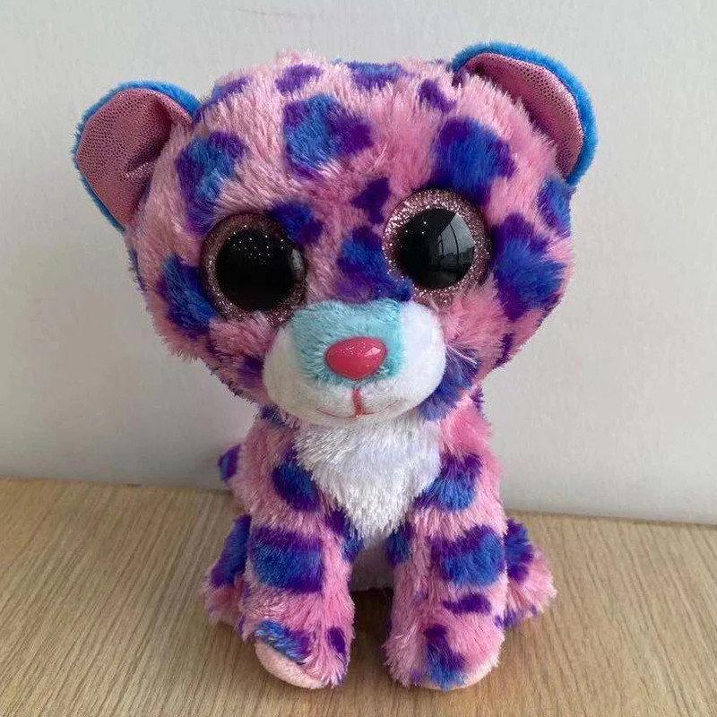 

Ty Purple Cat Plush Animal Toys Stuffed Doll Gift