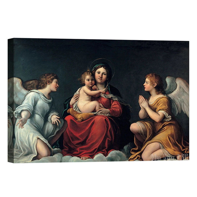 

Virgin And Child Print On Canvas Wall Art For Living Room Bedroom Home Decor