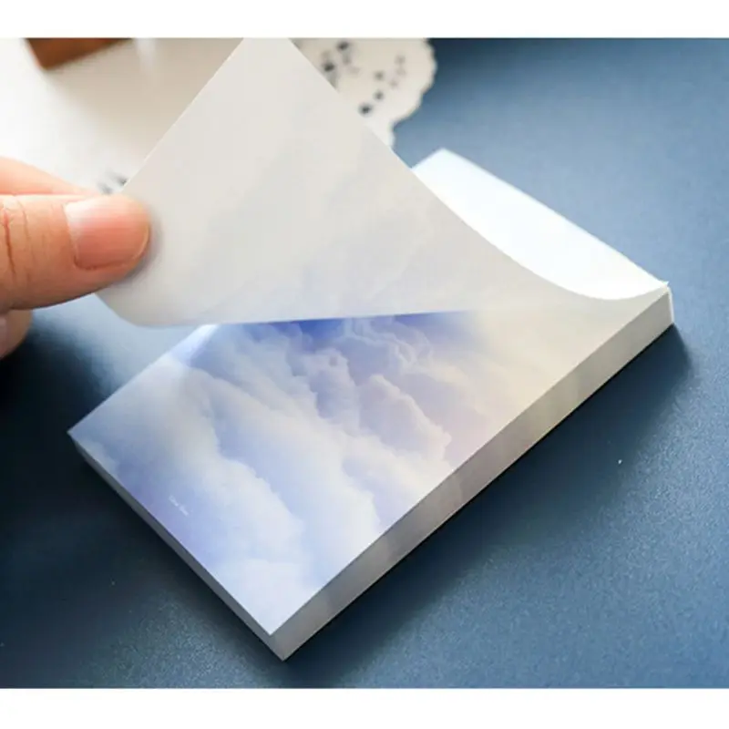 

5pcs Cloud Memo Pad Non-sticky Notepad Notebook Journal Planner School Supplies