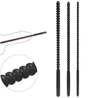 Силиконовая вставка уретры со звукомрасширителеммассажером вставка для пирсинга пениса с бисером мужской мастурбатор секс-игрушки