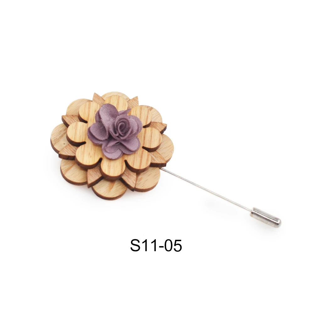 Симпатичная деревянная брошь булавки аксессуар 5 цветов Прямая поставка S11 |