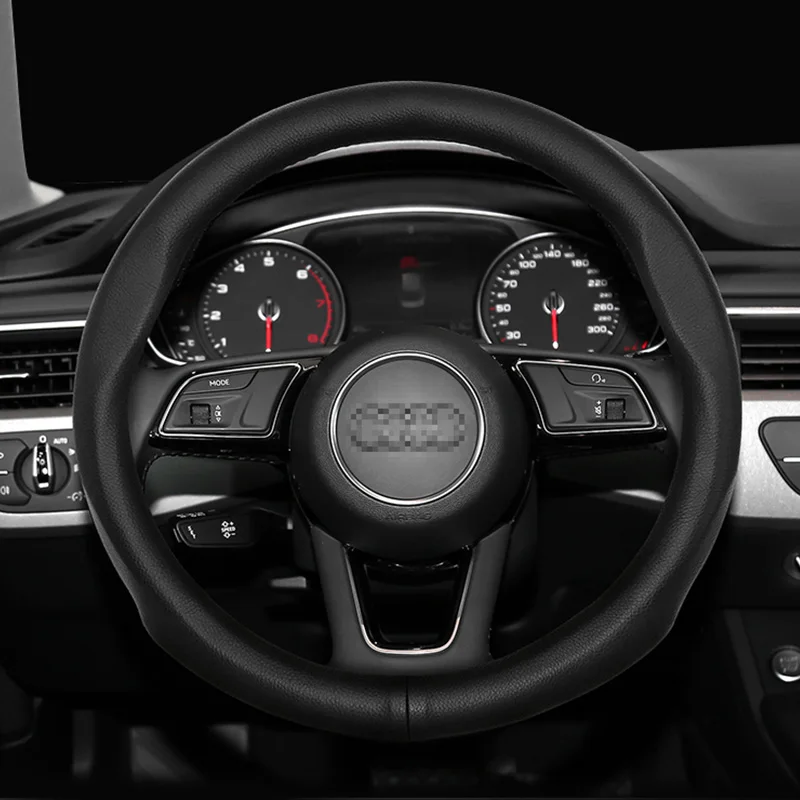 

Car Steering Wheel Cover Carbon Fiber + PU Leather For Audi A4 B6 B8 2002 A3 3-Spoke 2000-2003 Audi TT 1999-2005 Car Accessories