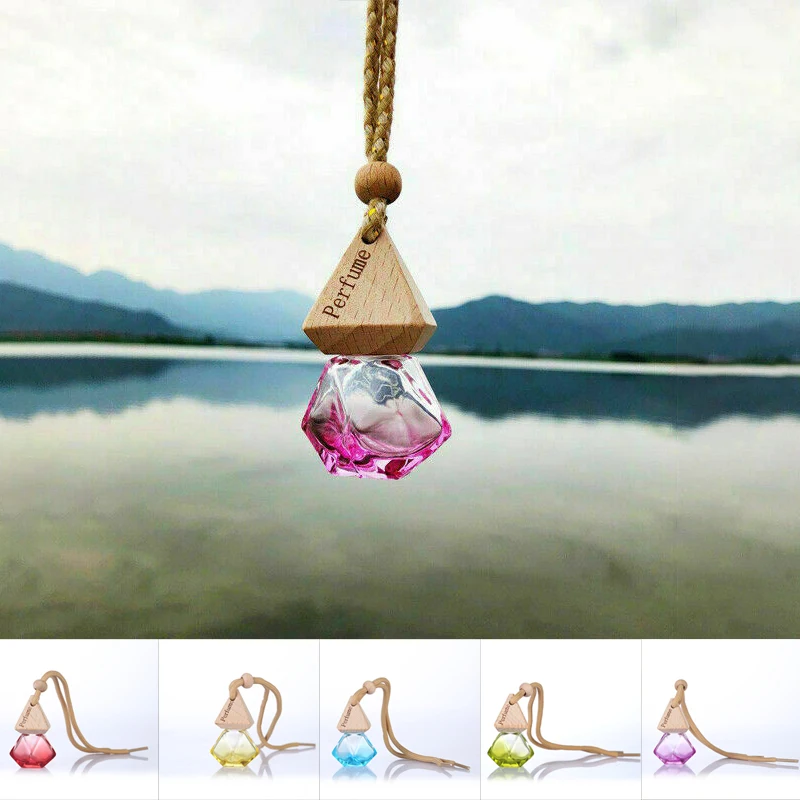 

Car Perfume Bottle Fragrance Empty Glass Bottle Cute Car Air Freshener Bottle Perfume Clip Air Vent Outlet Aromatherapy Bottle