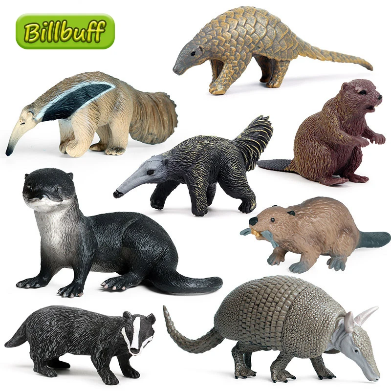 Имитация диких животных медовый значок модель бобра фигурки коллекции