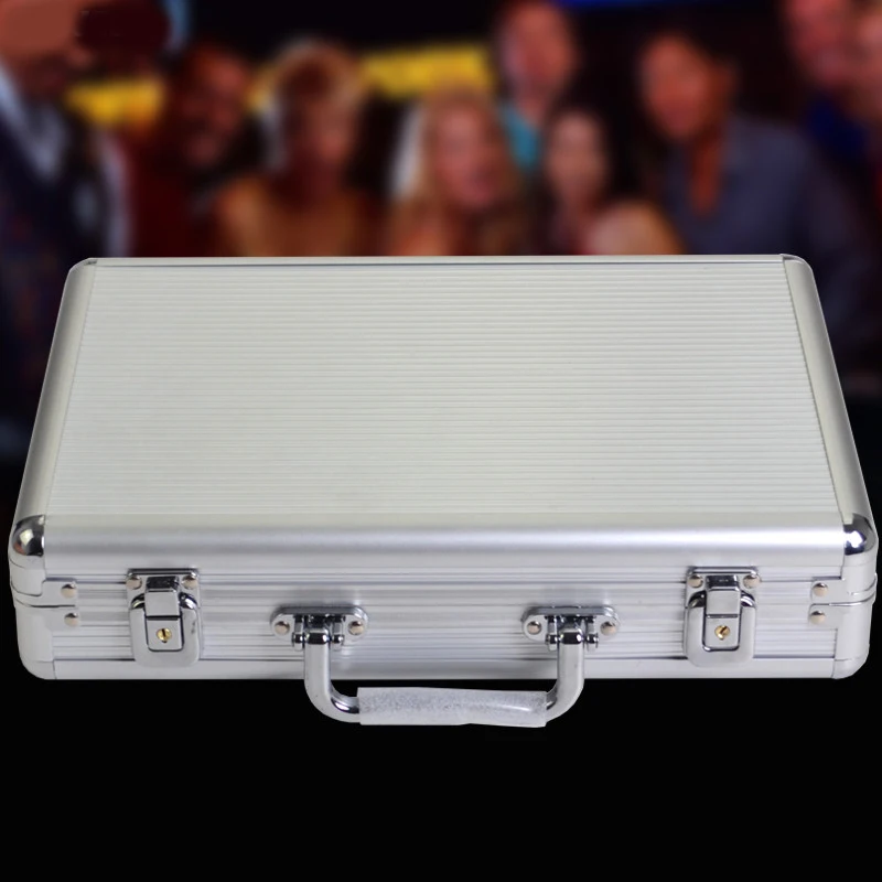 

100/200PCS Capacity Poker Chips Suitcase SQUARE Chip Container Chip Case/Box Poker Chips Square Aluminum Suitcase