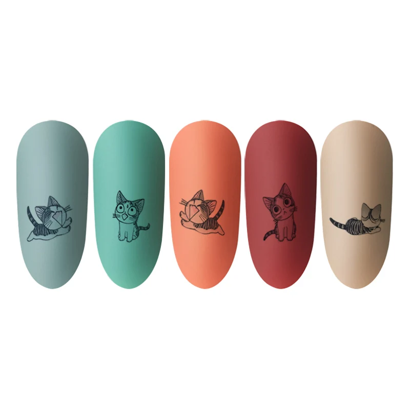 1 лист стикеров для нейл арта переводные наклейки милых кошек новые инструменты