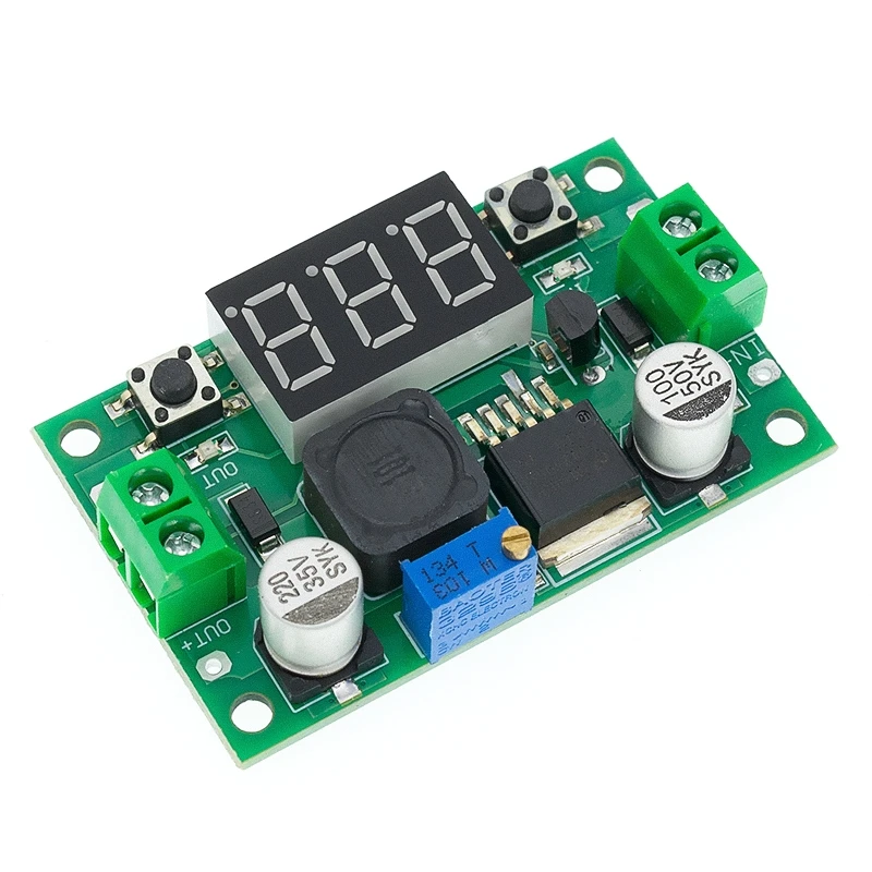 

DC-DC Buck Step Down Module LM2596 DC/DC 4.0~40V to 1.25-37V Voltage Regulator LED Display Voltmeter Adjustable Power Supply