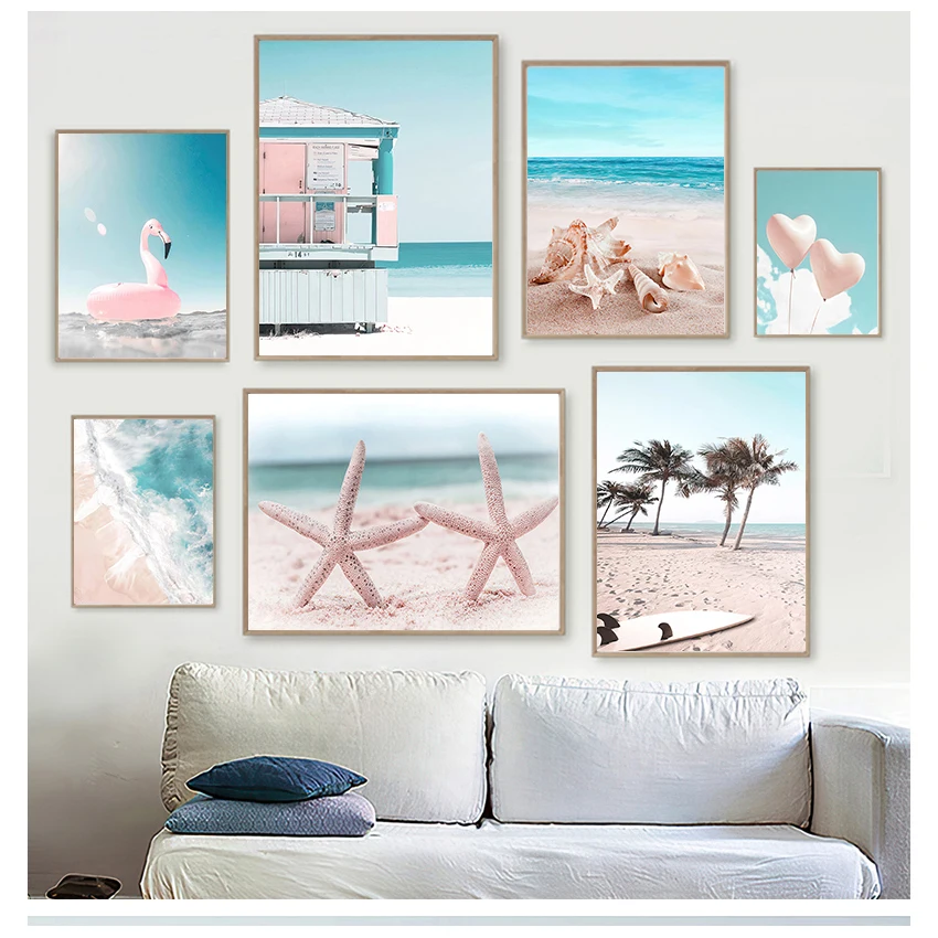 Настенная картина с изображением фламинго постеры и принты в скандинавском