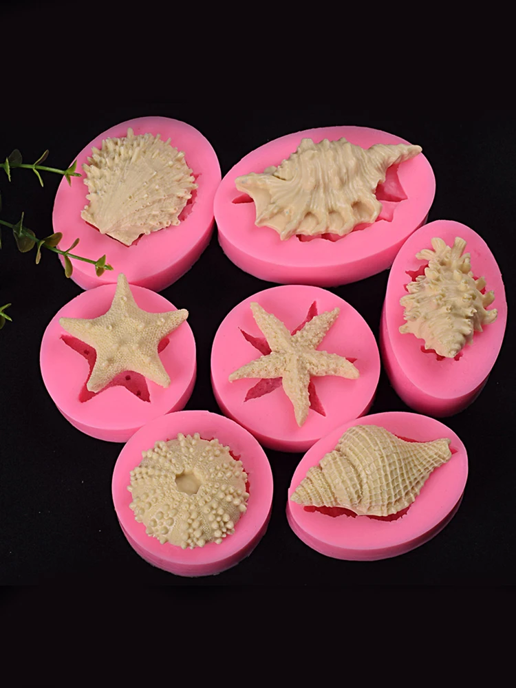 Новая 3D силиконовая форма для океана помадка Chocaolate конфета украшения торта