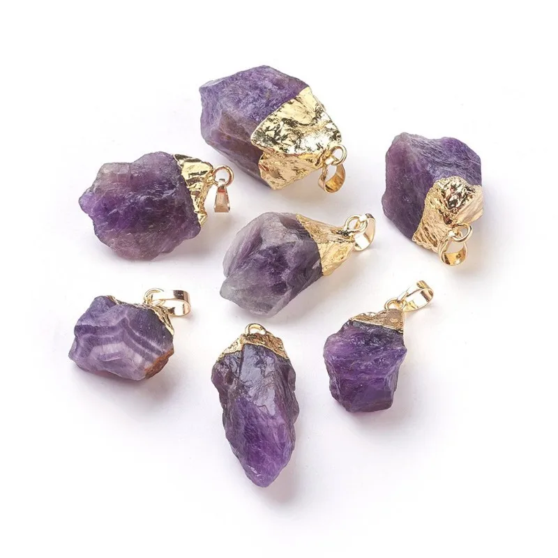 10 шт. подвески из натурального необработанного грубого камня для изготовления