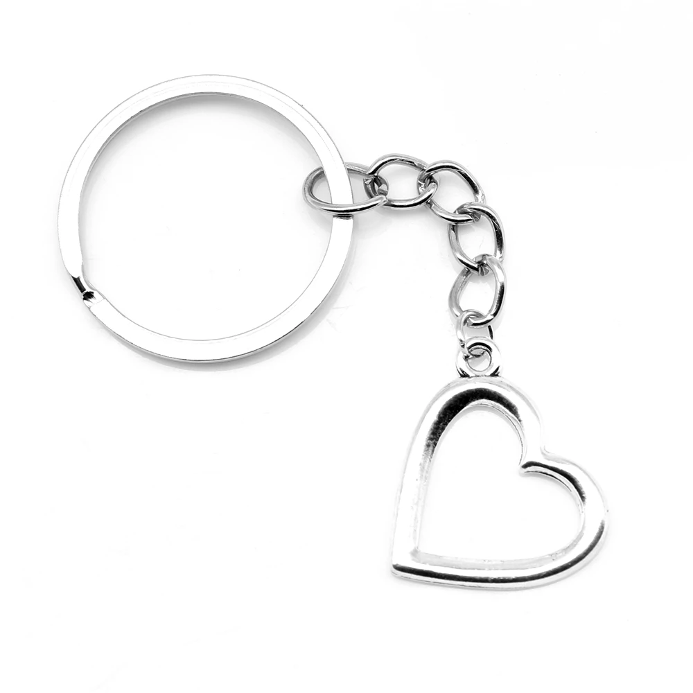 

1 Piece 23X25mm Hollow Peach Heart Keychain Keychains For Women