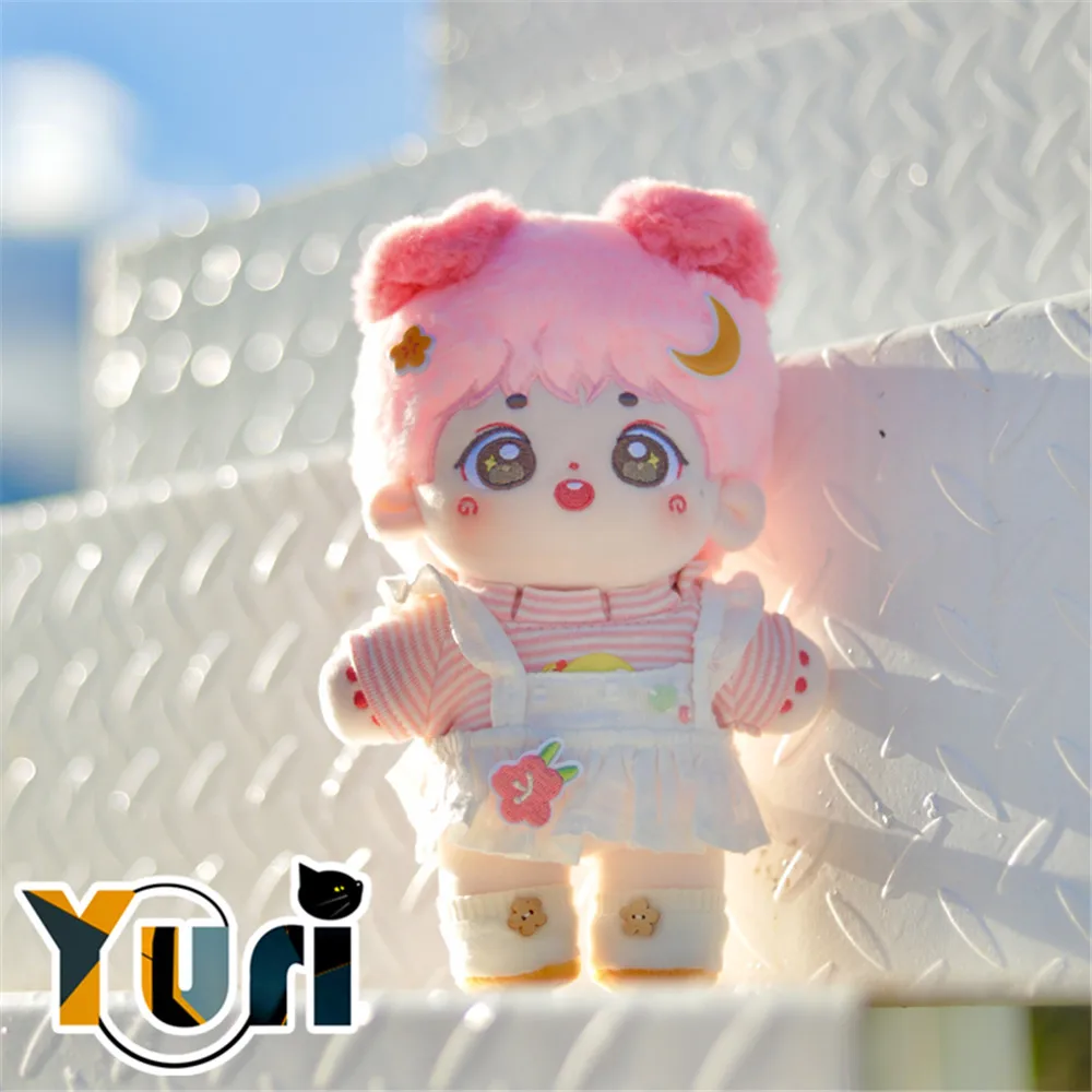 Оригинальная плюшевая кукла с розовыми волосами 20 см |