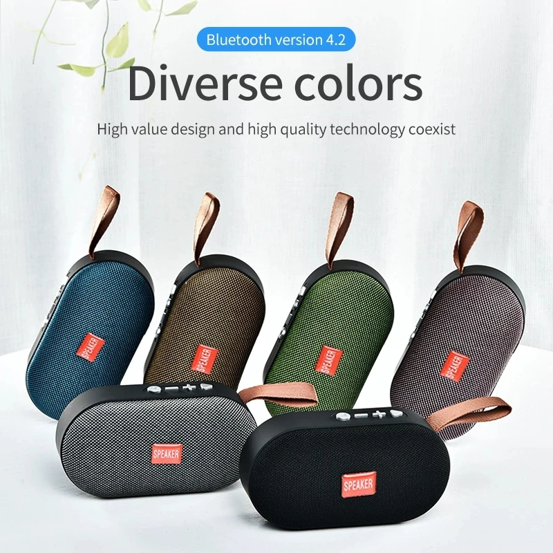 

T7 Supports FM TF Card Sound System 3D Stereo Music Surround Sound Outdoor Speaker Portable Mini Wireless Bluetooth Speaker T7