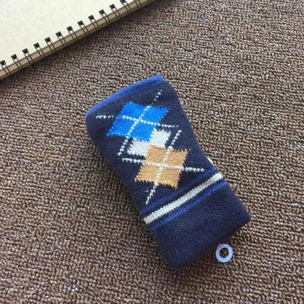 Женские зимние перчатки вязаные крючком из искусственной шерсти теплые митенки