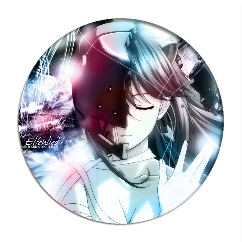 Elfen Lied Cosplay Badges Lucy Nyu Brooch Pin Nana Collection Badge Breastpin for Backpacks Clothing |