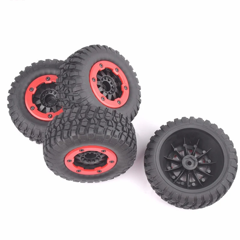 

1:10 Scale RC Short Course Ruber Tires Bead-Lock and Wheel Rims Accessories fit Slash HPI Car Model 4Pcs/Set