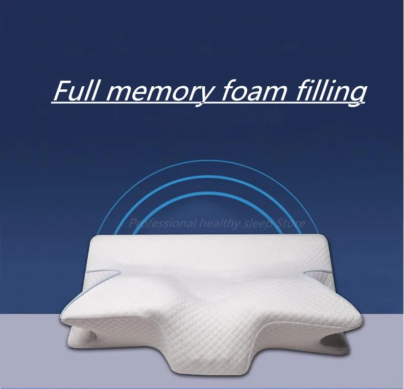 Эргономичный шейный контур пены памяти подушка для поддержки шеи и облегчения