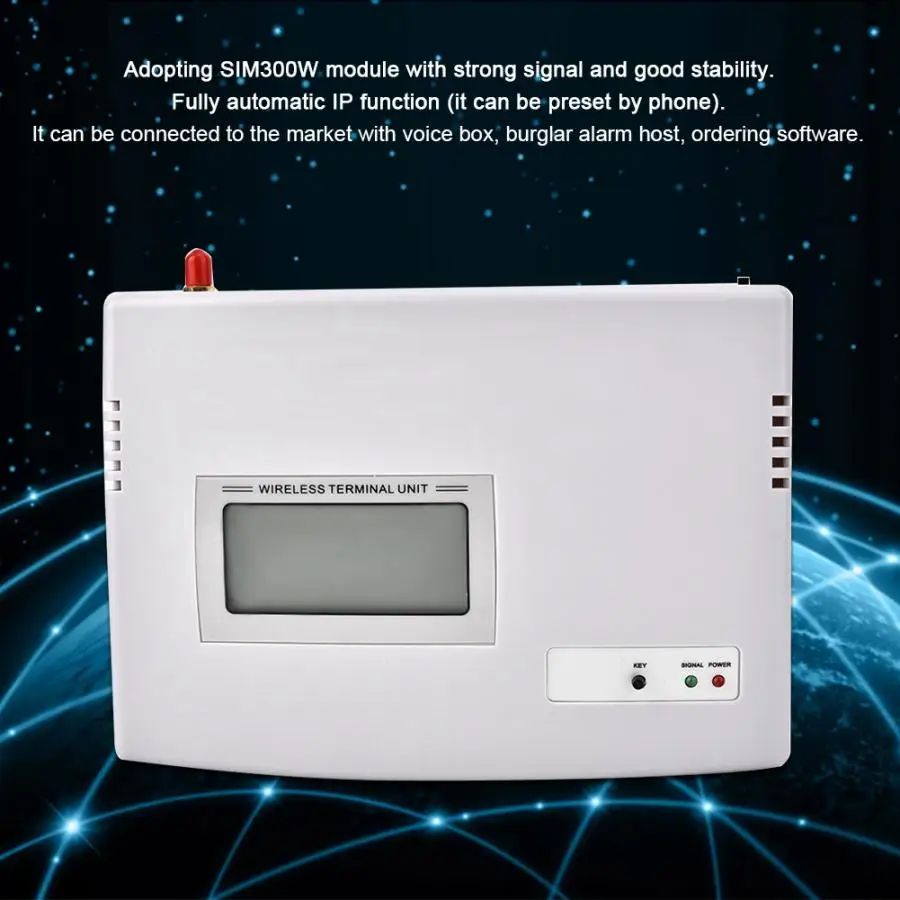 

100-240V GSM Desktop Phone Fixed Wireless Terminal Support Alarm System check timing working status signal