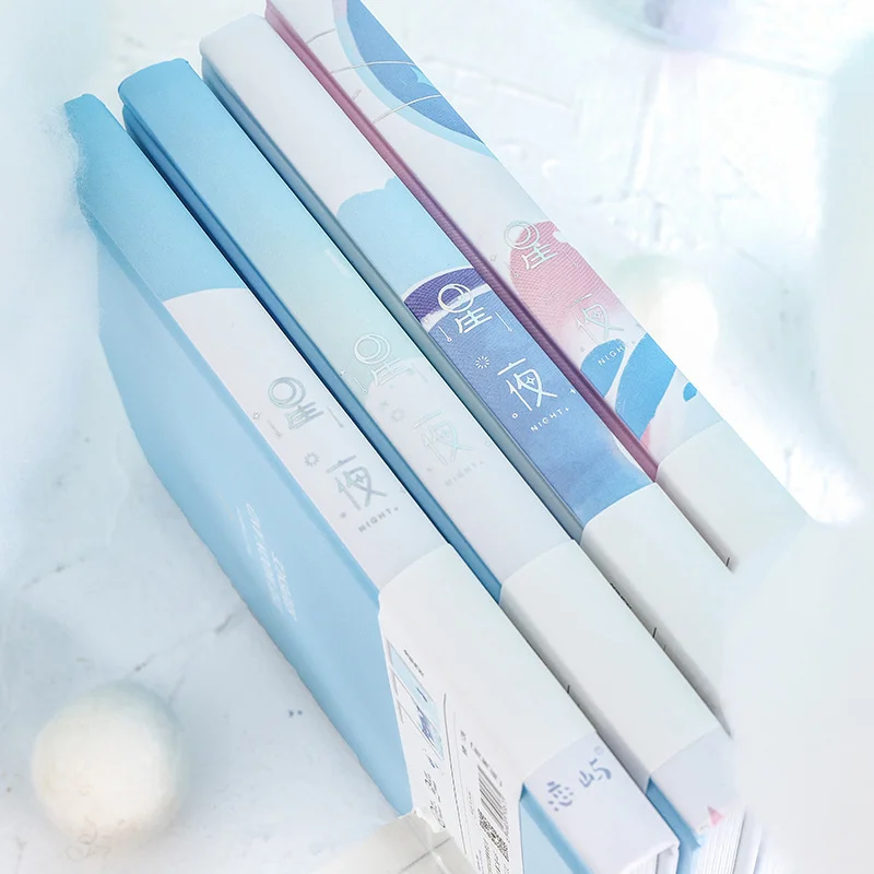 4 шт. маленькая свежая книга с цветной внутренней страницей b6 блокнот для